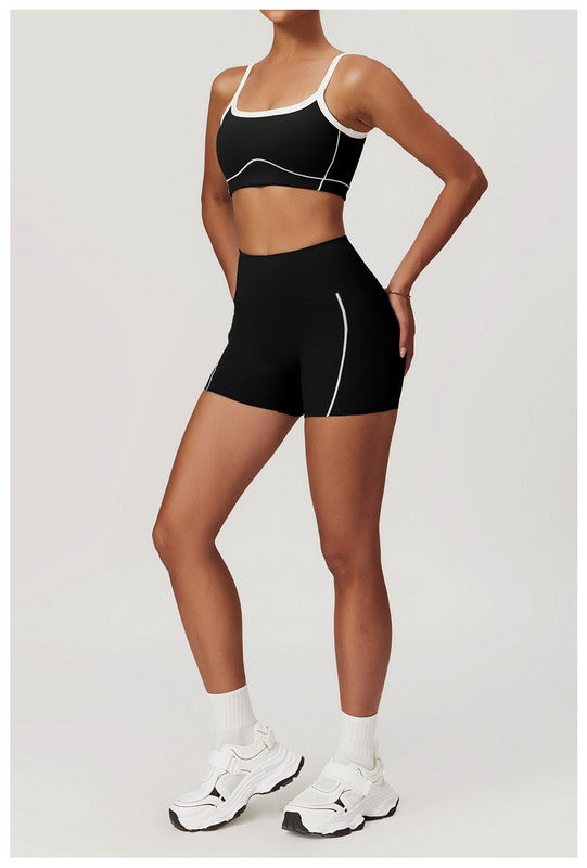 2-Piece Sports Top and Shorts Set