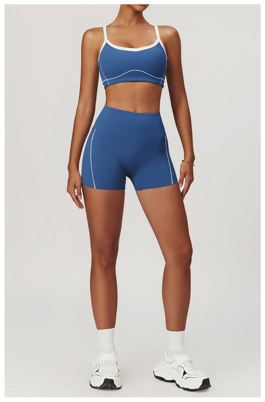 2-Piece Sports Top and Shorts Set