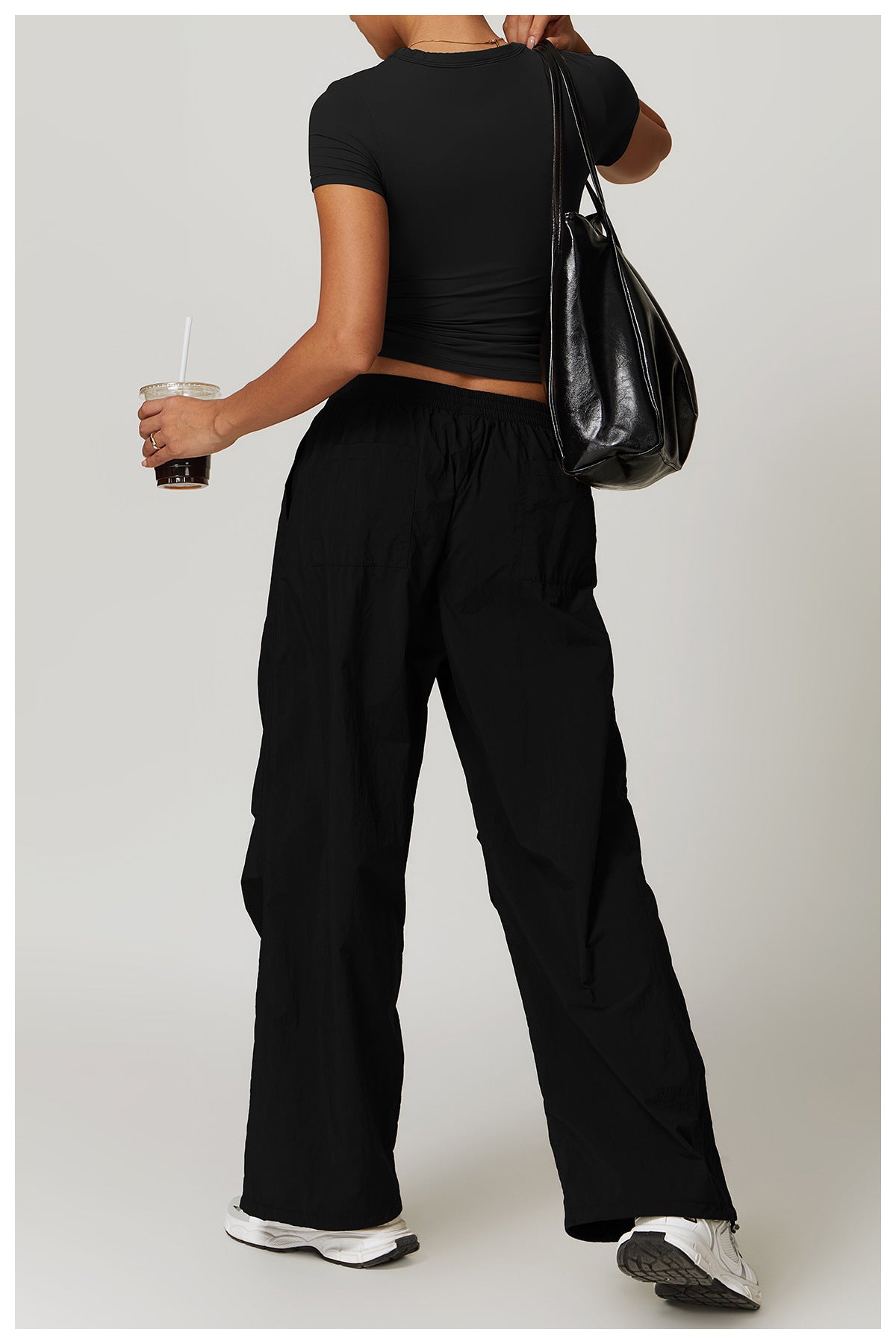 Yoga Sports Top and Cargo Pants Set