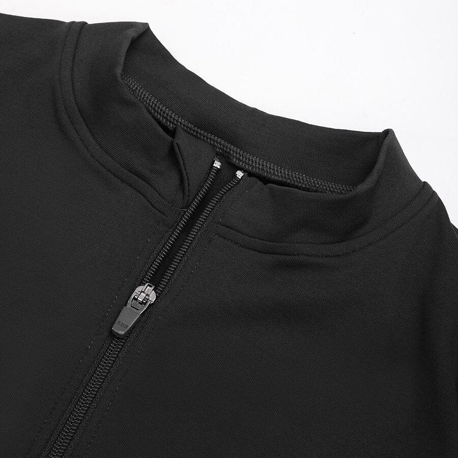Seamless Full Zipper Running Top