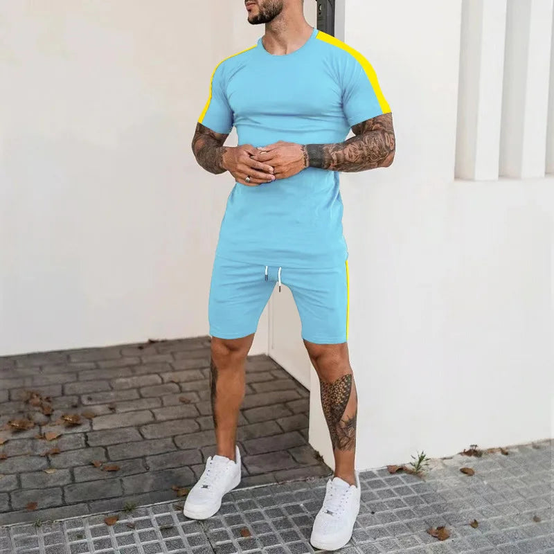 Modern Active Summer Fitness Wear Two Piece Casual Sports Set