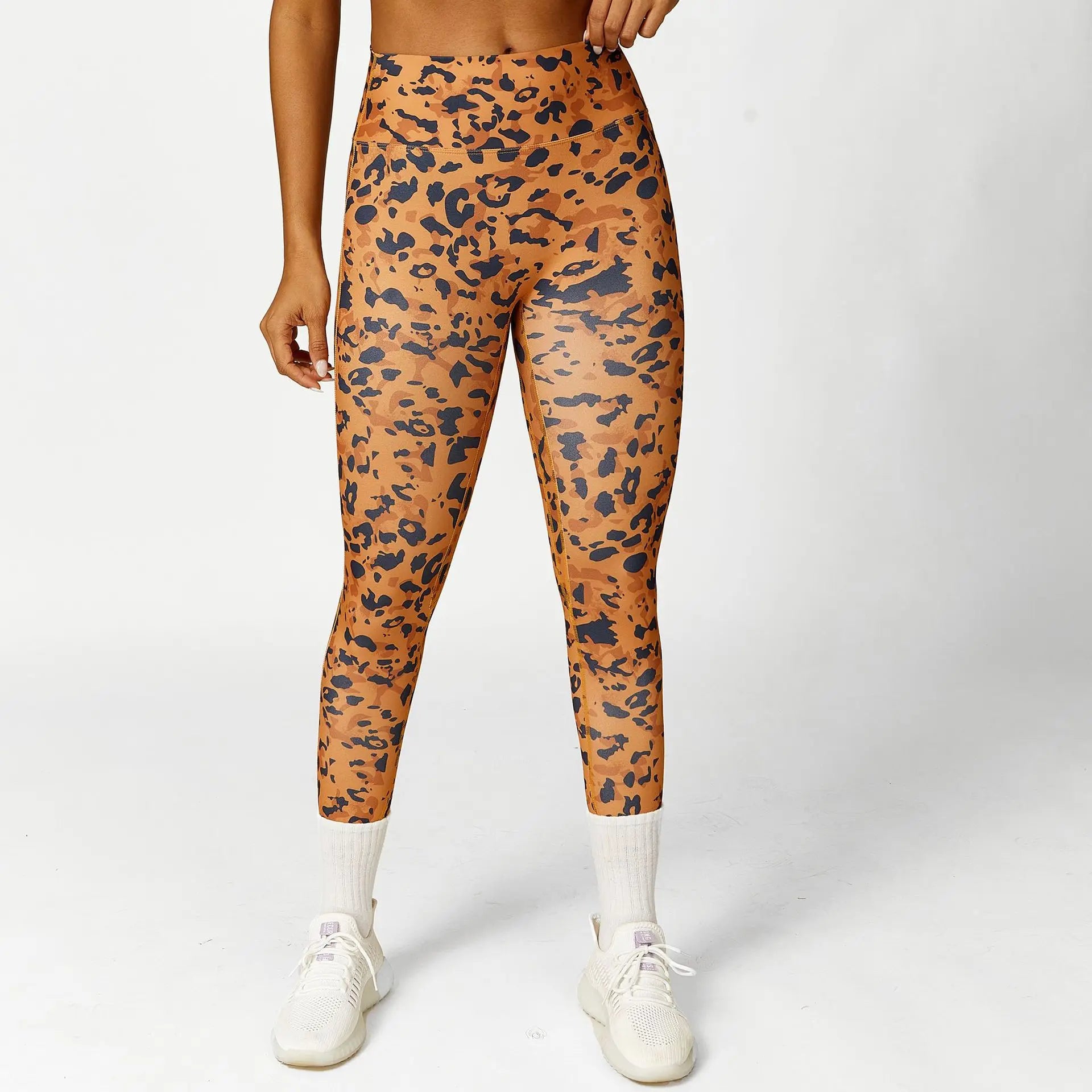 Modern Active Leopard Print Leggings - Quick Dry, Anti-Odor 