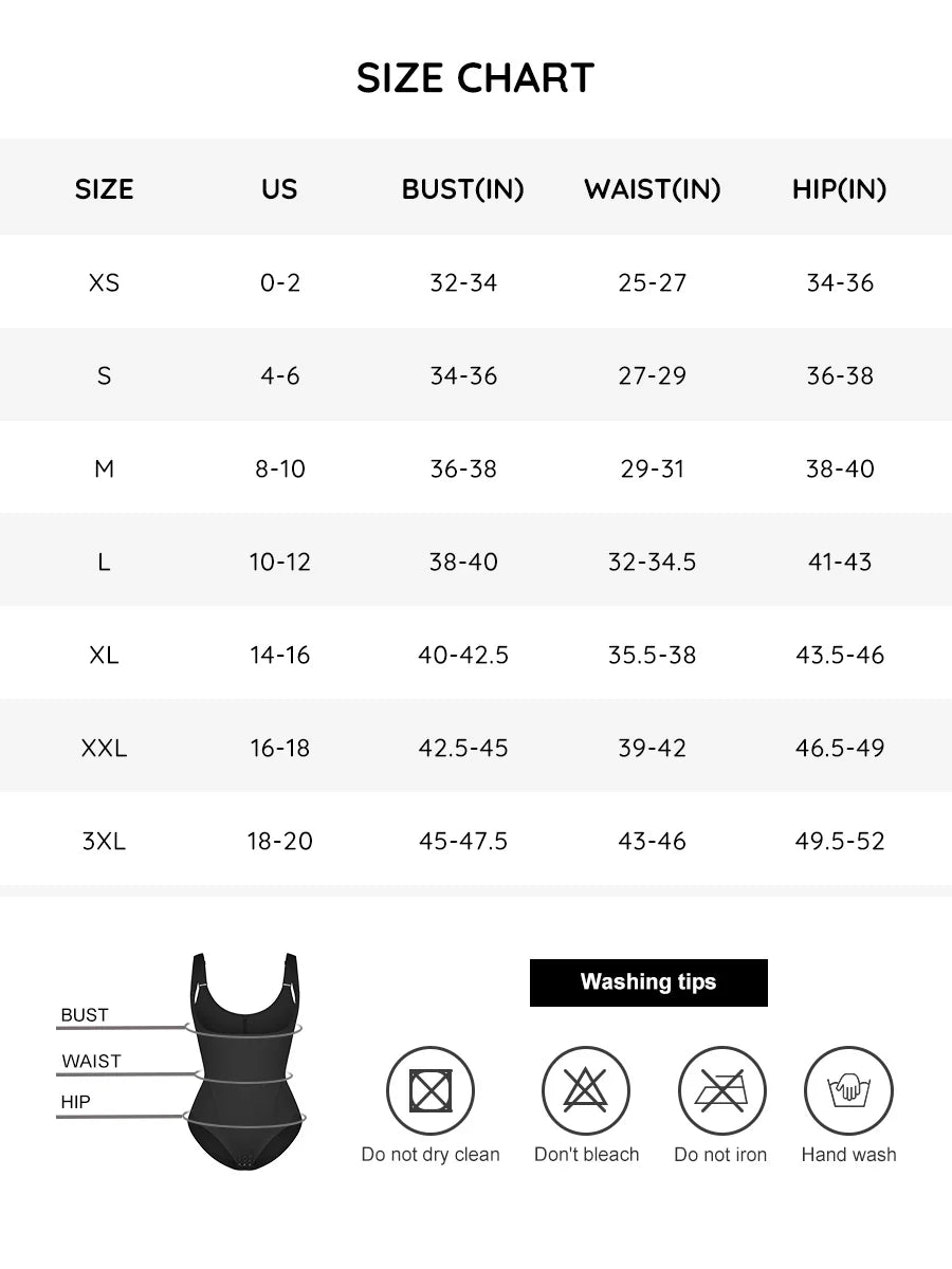 High Elastic Tummy Control Bodysuit with Bust Support
