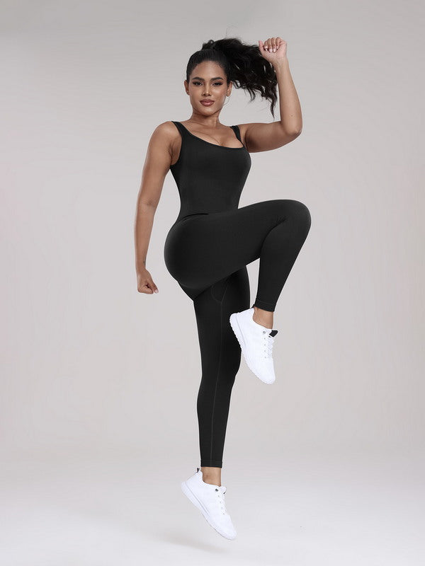 FlexFlow Seamless Yoga One-Piece Fitness Jumpsuit for Women-Modern Active
