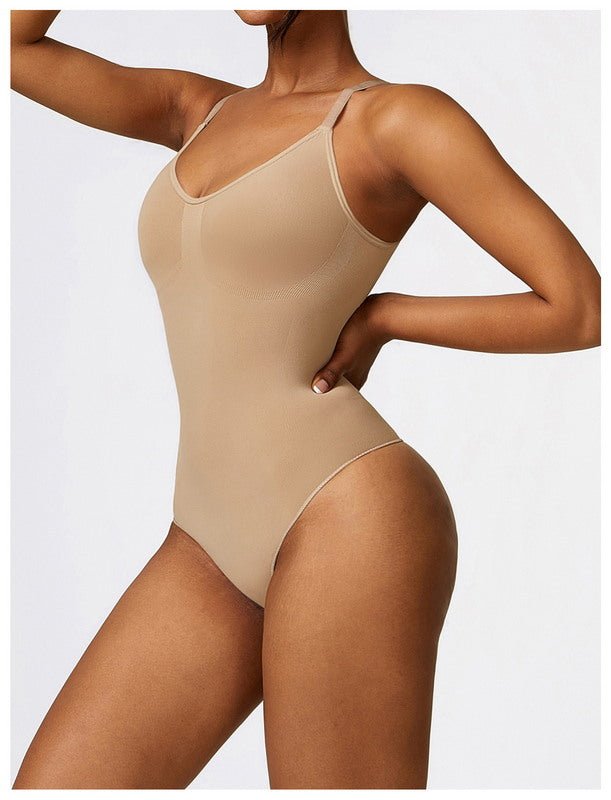 SereneFlow Seamless Adjustable Strap Yoga Bodysuit