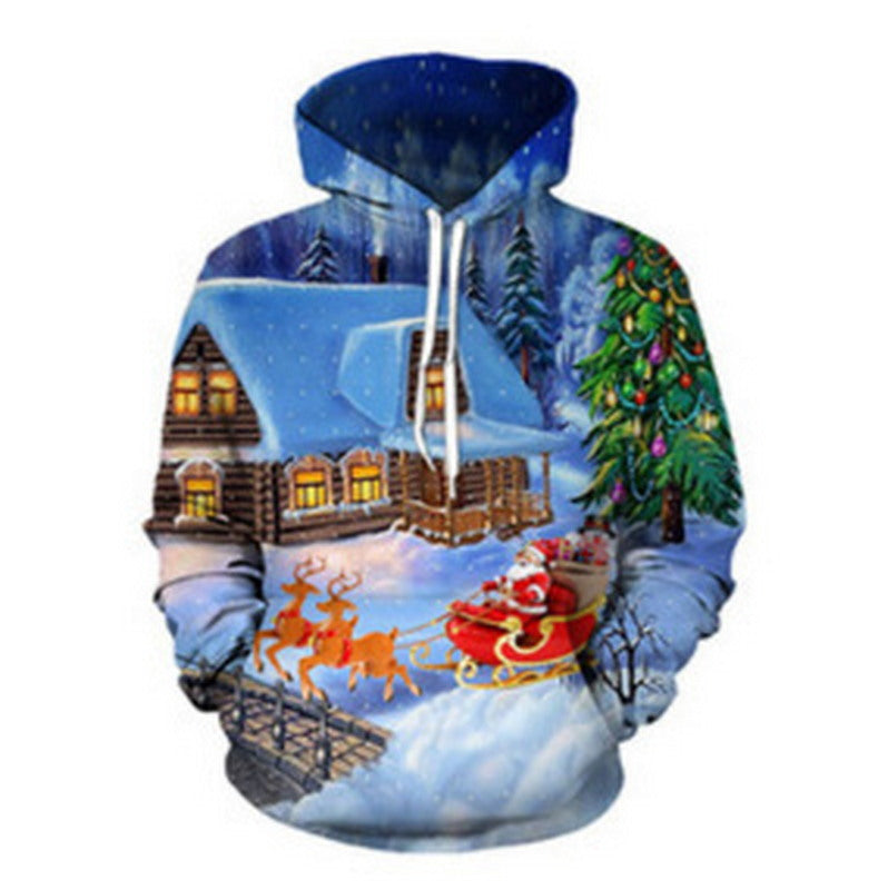 Modern Active Unisex Ugly Christmas Hooded Sweater