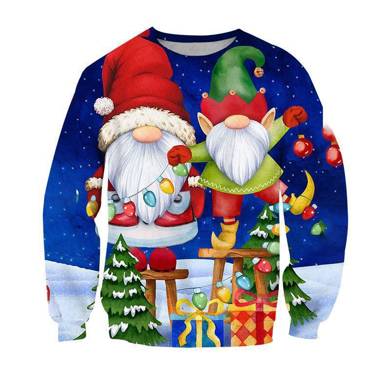 Modern Active Unisex Ugly Christmas Gnomes Sweater