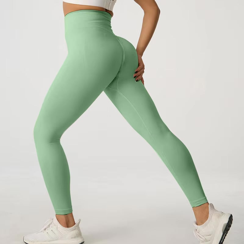 Seamless High-Waist Ankle-Length Leggings