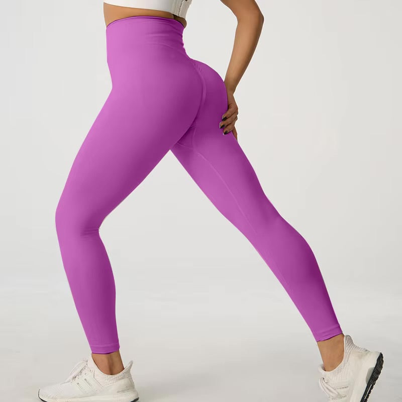 Seamless High-Waist Ankle-Length Leggings