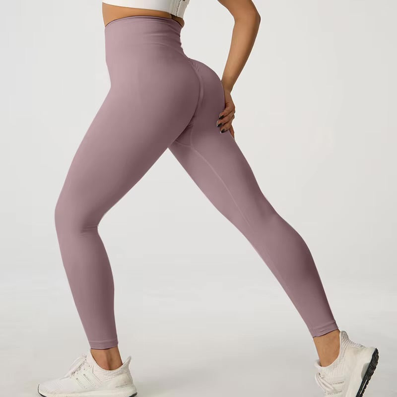 Seamless High-Waist Ankle-Length Leggings