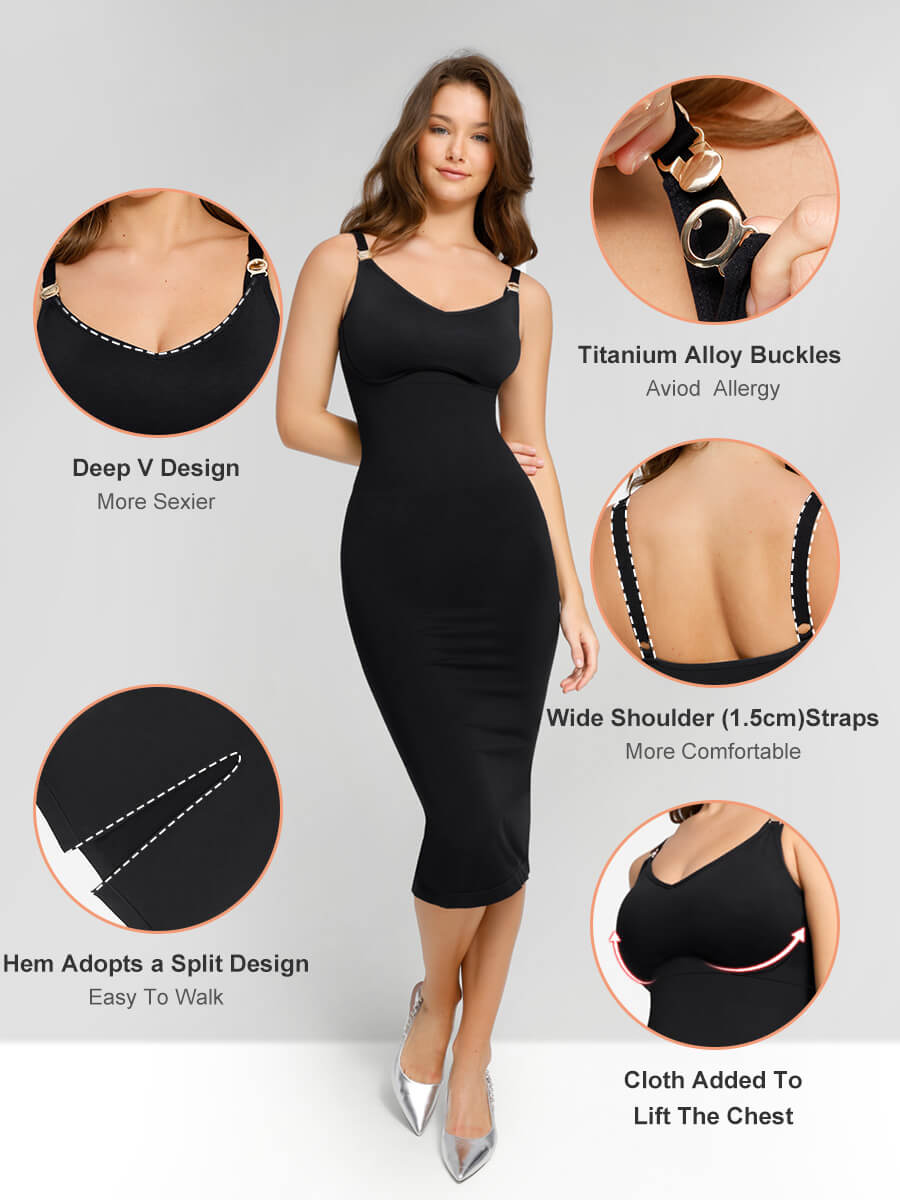 🌿 Seamless Eco-friendly Breastfeeding Suspender Body-wearing Shaping Dress