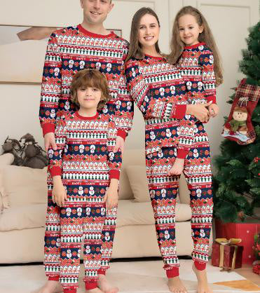 Red Fair Isle Family Christmas Pajama Set