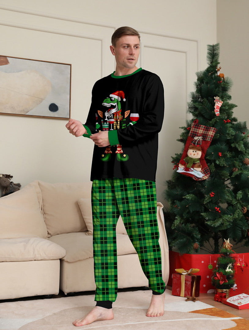 Nutcracker Green Plaid Family Christmas Pajama Set