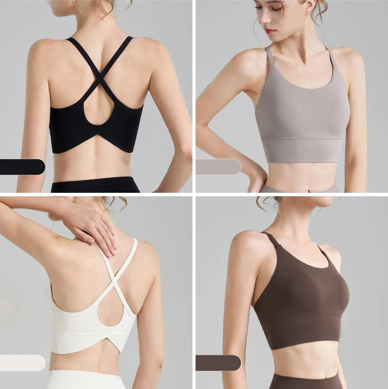 SereneKey Keyhole-Back Sports Bra