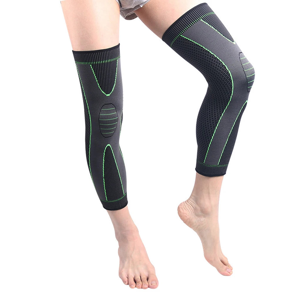 Modern Active 2 PC Full Leg Compression Sleeves - Support Braces for Weightlifting, Arthritis & More