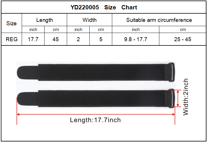 Modern Active Arm Blood Flow Restriction Band with Adjustable Tightness and High-Quality Fasteners