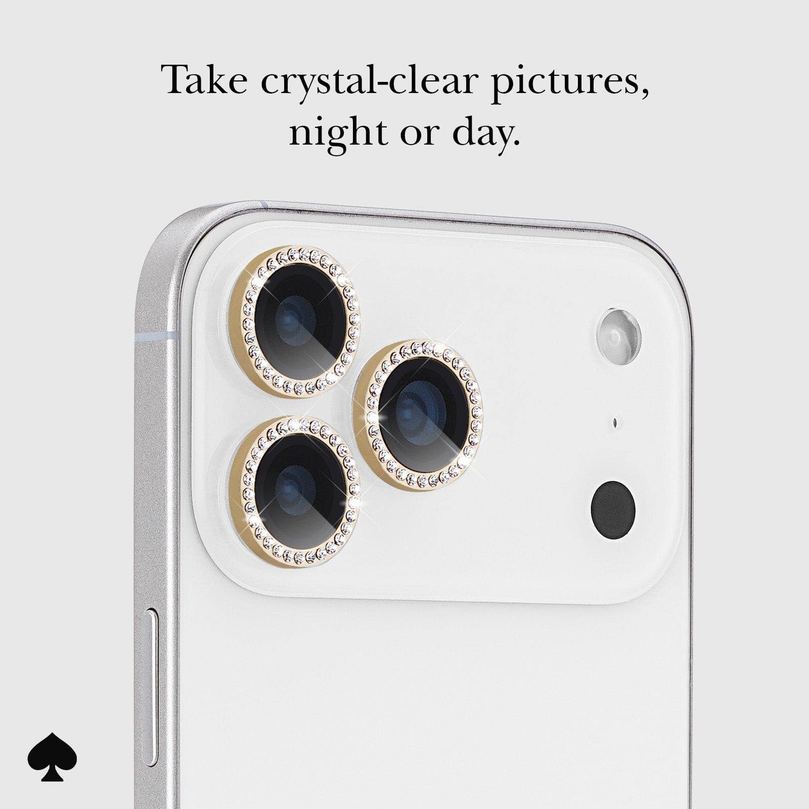 Kate spade new york Aluminum Ring Lens Protector Set in Stone Gold - iPhone 17 Pro / 17 Pro Max: Set In Stone