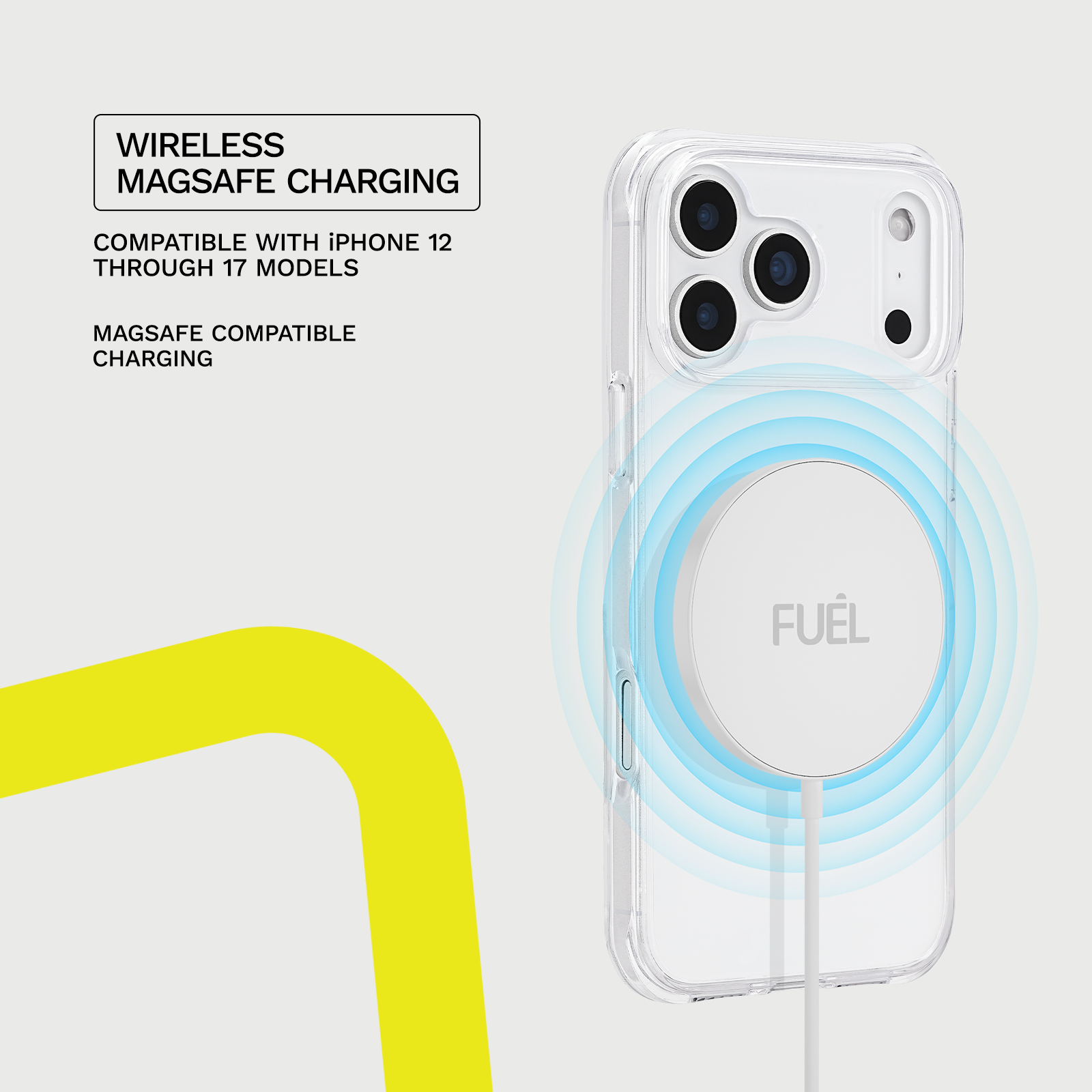 FUEL Wireless Charger for MagSafe - Wireless Charger: White