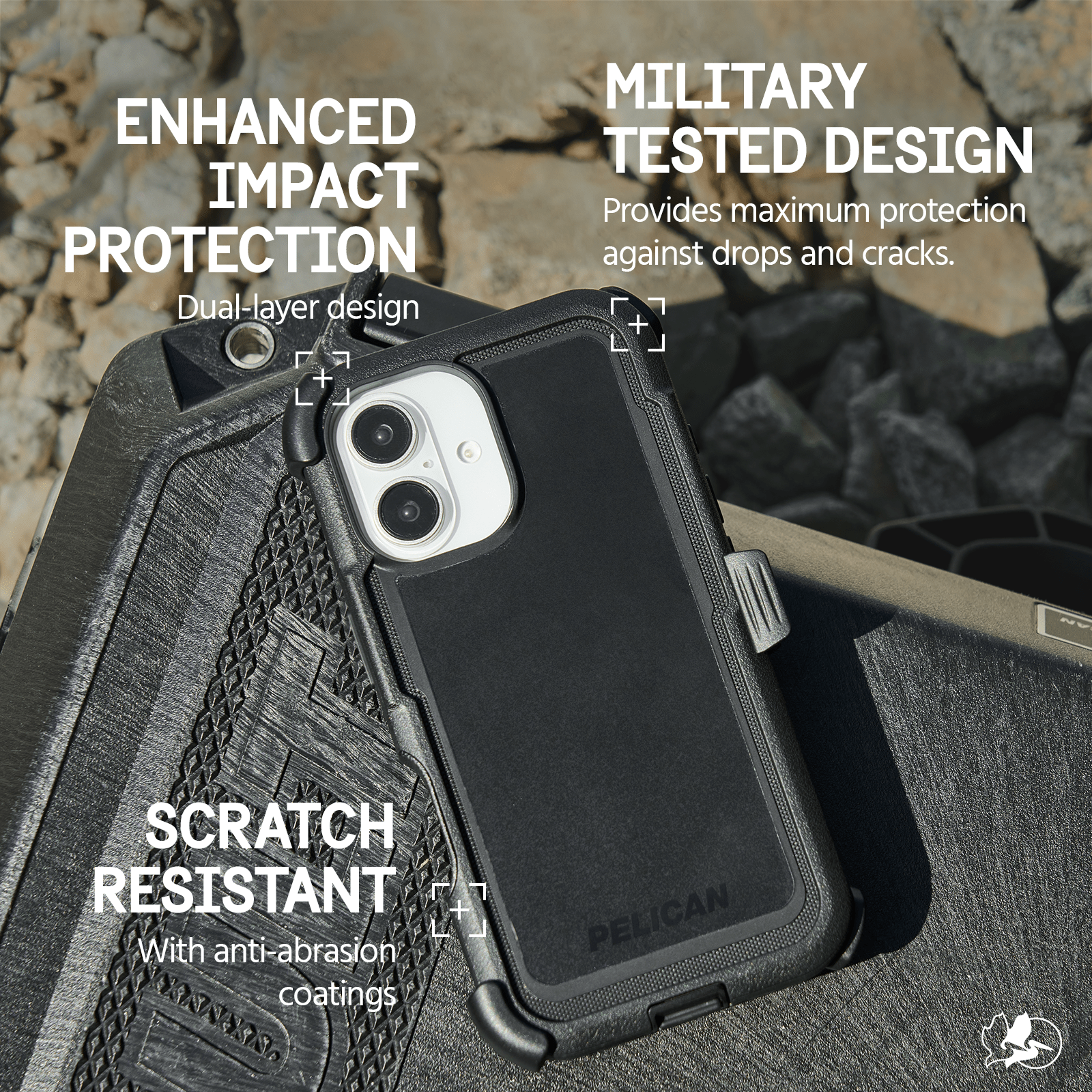 Pelican Voyager Black MagSafe - iPhone 16: Black