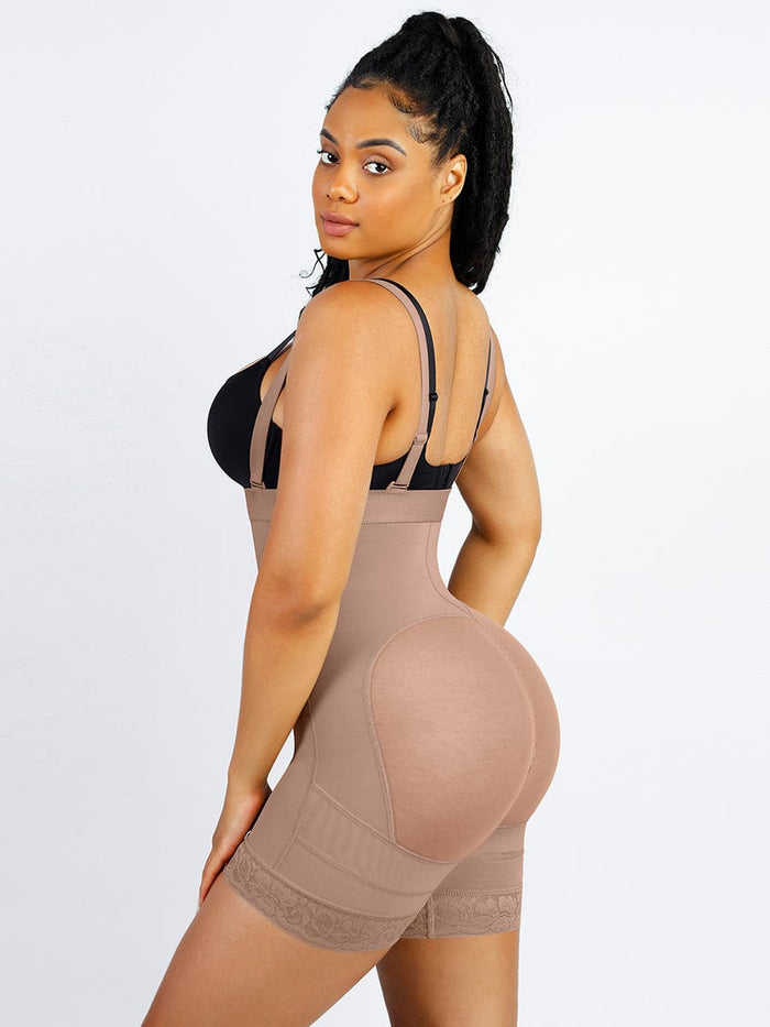 Lace Firm Compression Latex Buttocks Lifting Shapewear-Modern Active