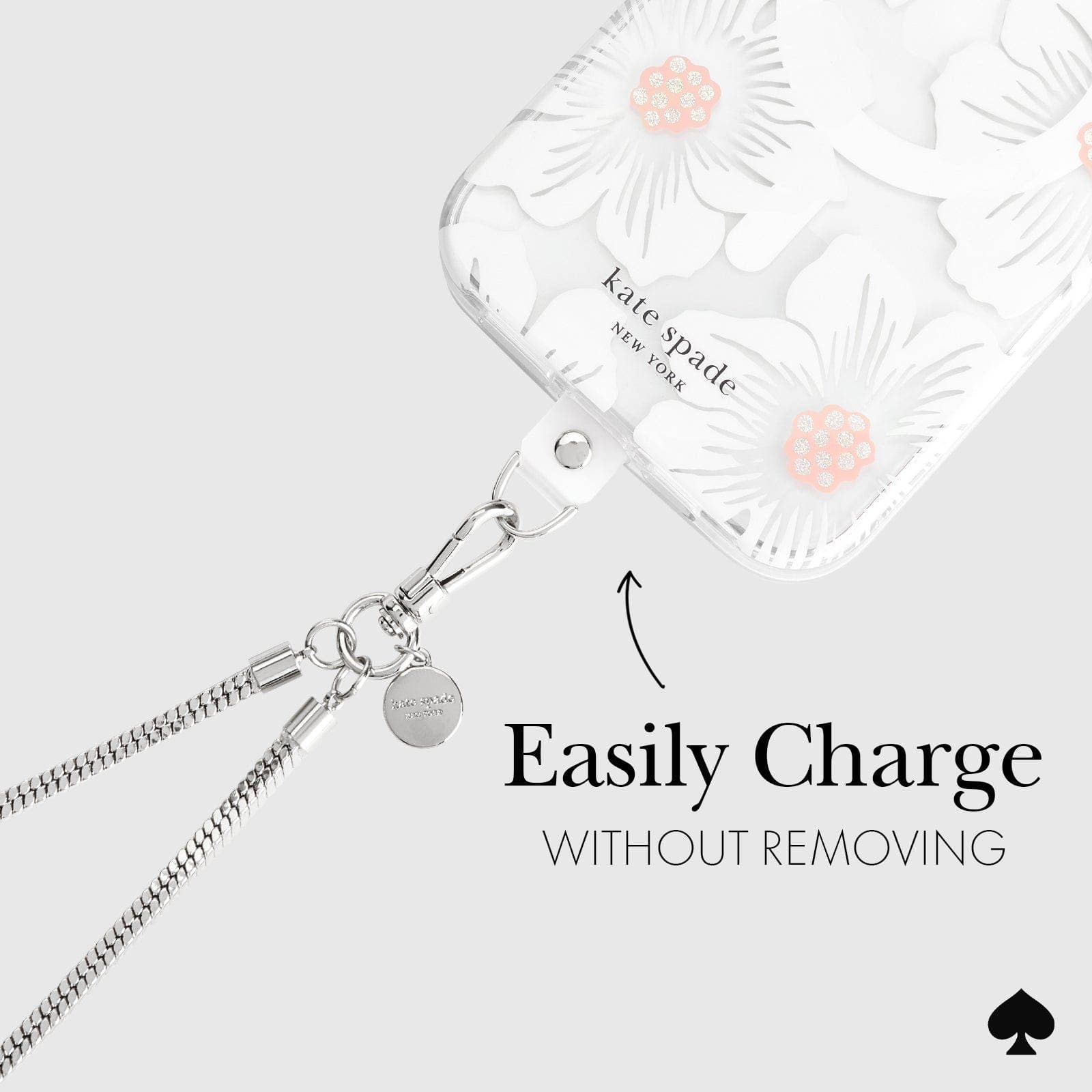 Kate spade new york Crossbody Chain Heart of Silver: Heart of Silver