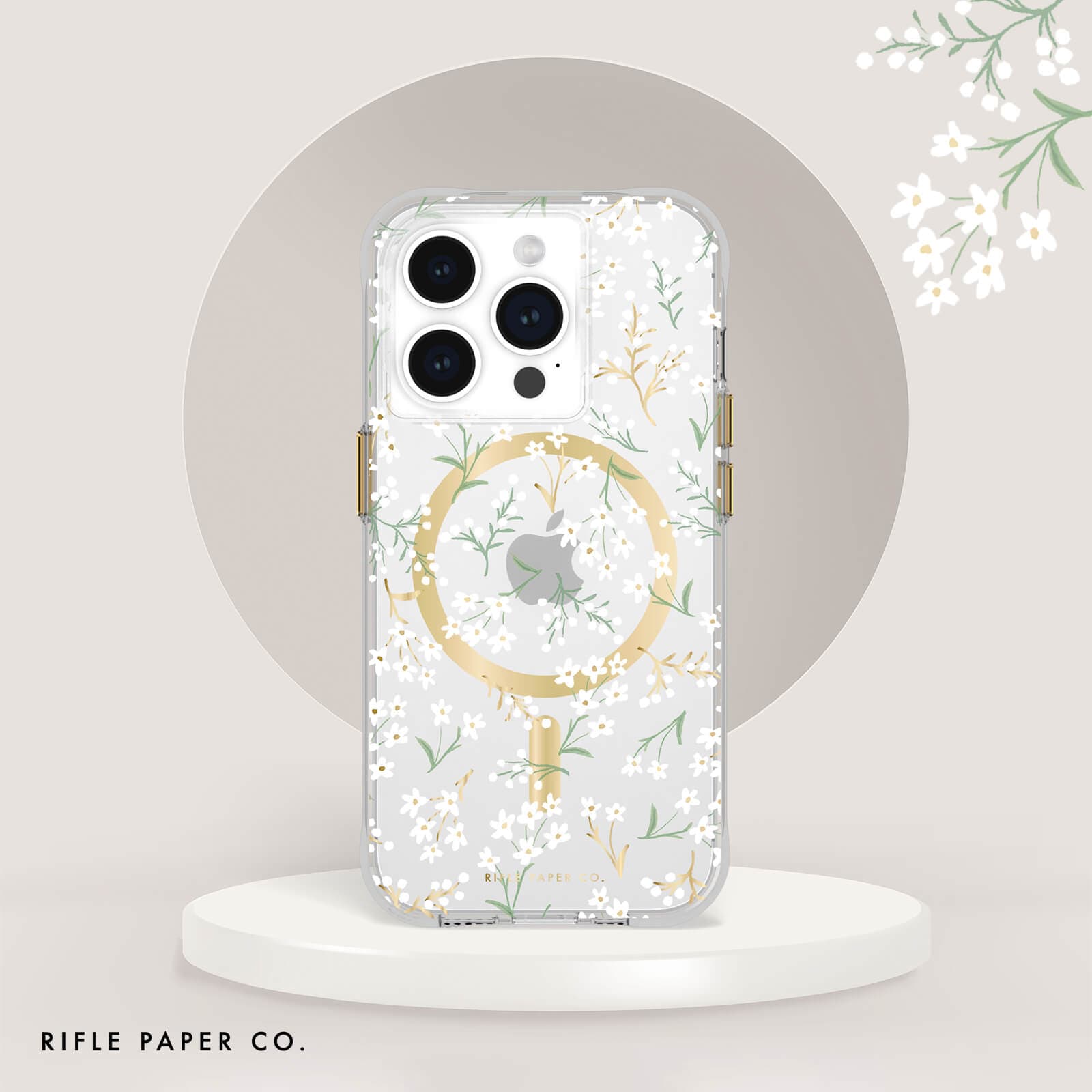 Rifle Paper Co. Petite Fleurs MagSafe - iPhone 15 Pro: Petite Fleurs