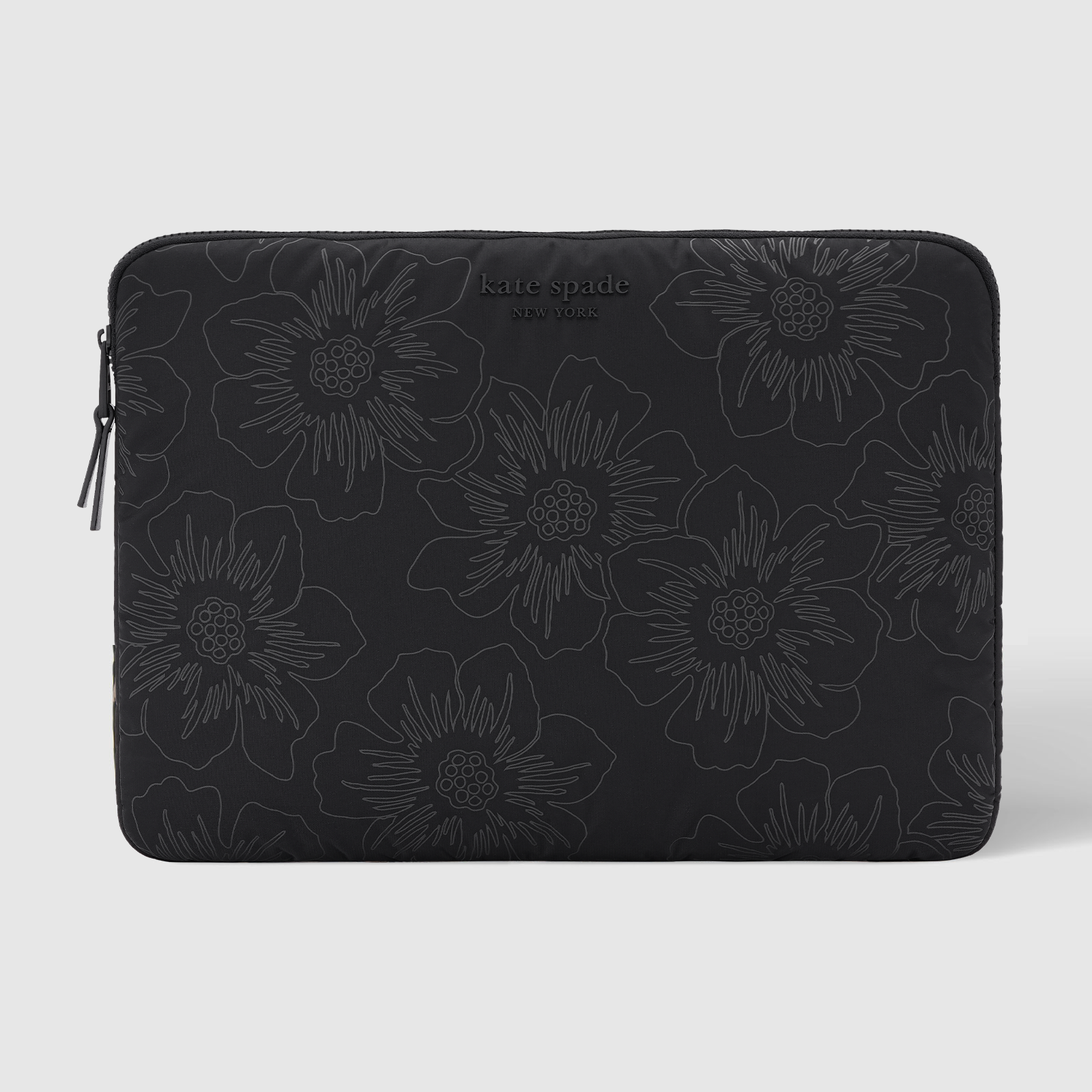 Kate spade new york Laptop Sleeve 16" Reverse Hollyhock: Reverse Hollyhock Black