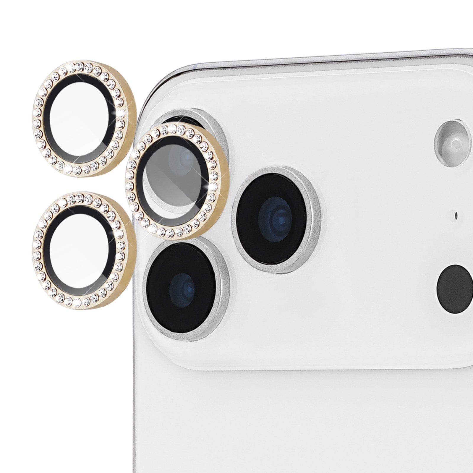 Kate spade new york Aluminum Ring Lens Protector Set in Stone Gold - iPhone 17 Pro / 17 Pro Max: Set In Stone
