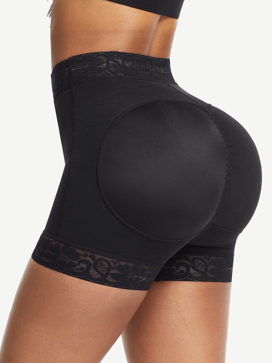 Good High Waist Lace Butt Enhancer Panty Curve Smoothing-Modern Active