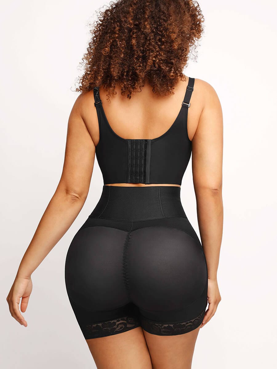 Butt Lifter Tummy Control Middle Waisted Mid Thigh Shaper Shorts-Modern Active