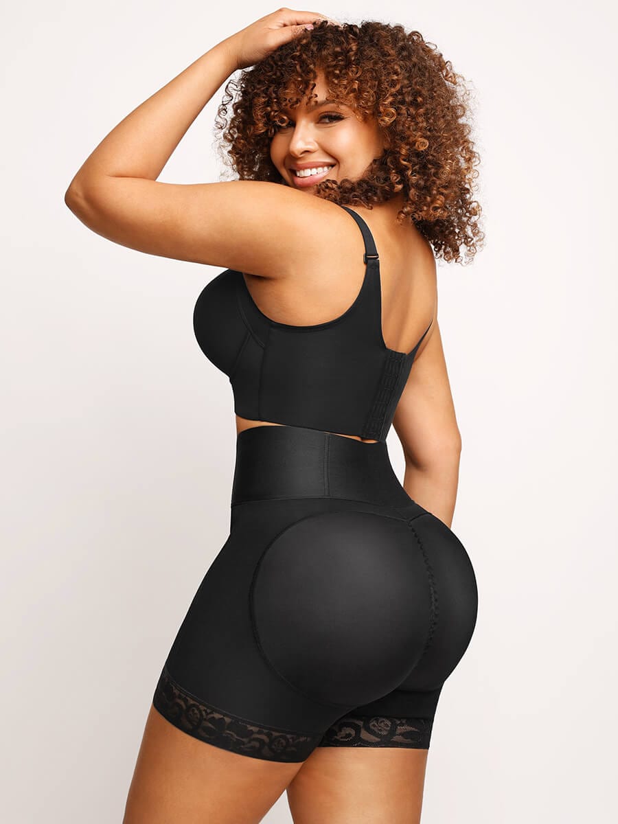 Butt Lifter Tummy Control Middle Waisted Mid Thigh Shaper Shorts-Modern Active