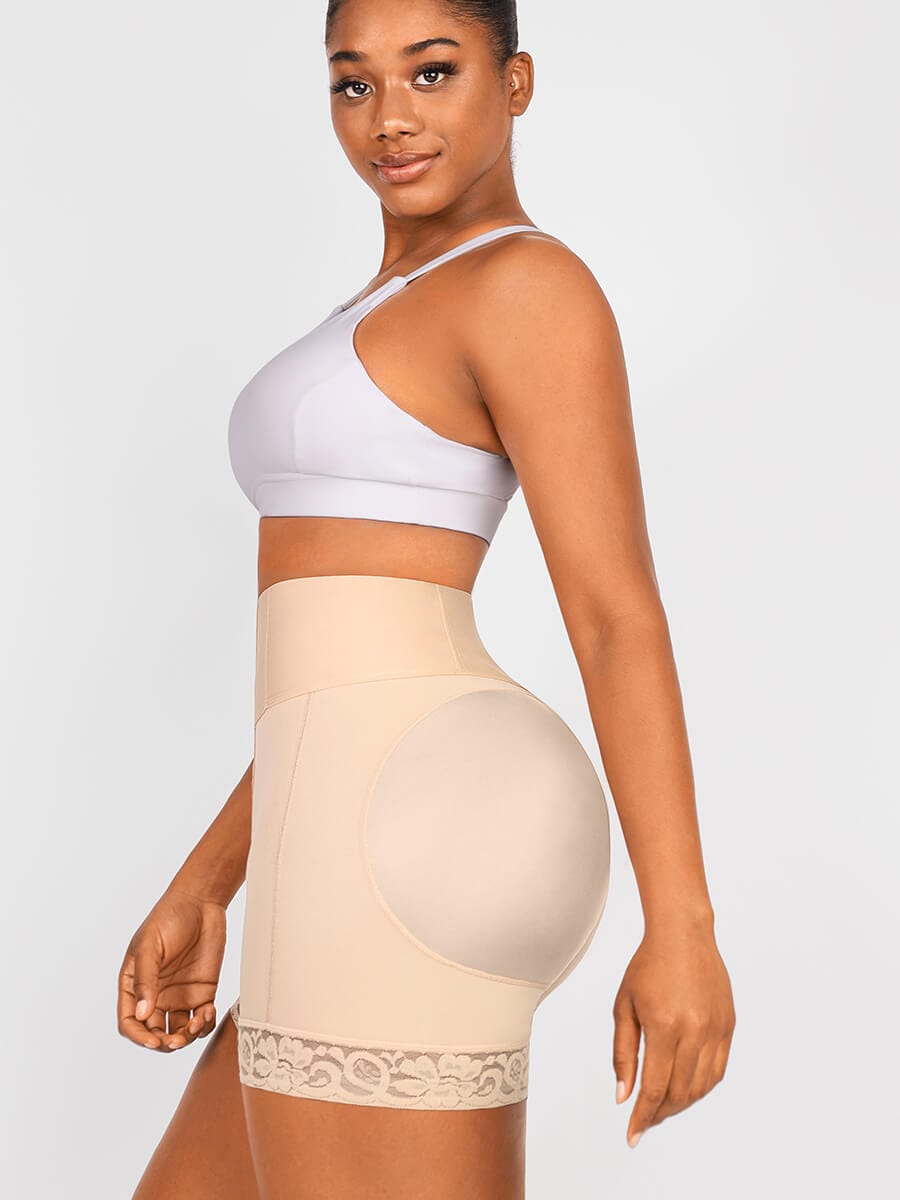 Butt Lifter Tummy Control Middle Waisted Mid Thigh Shaper Shorts-Modern Active