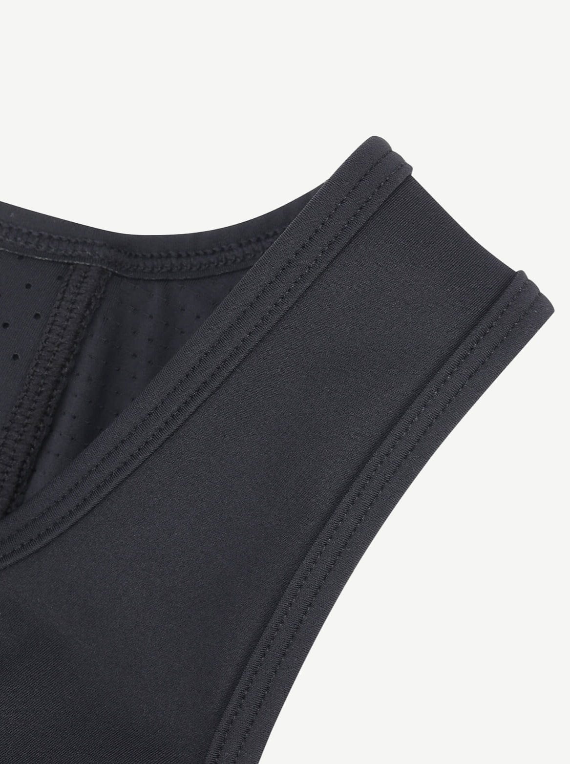 a close up of the side of a black pants